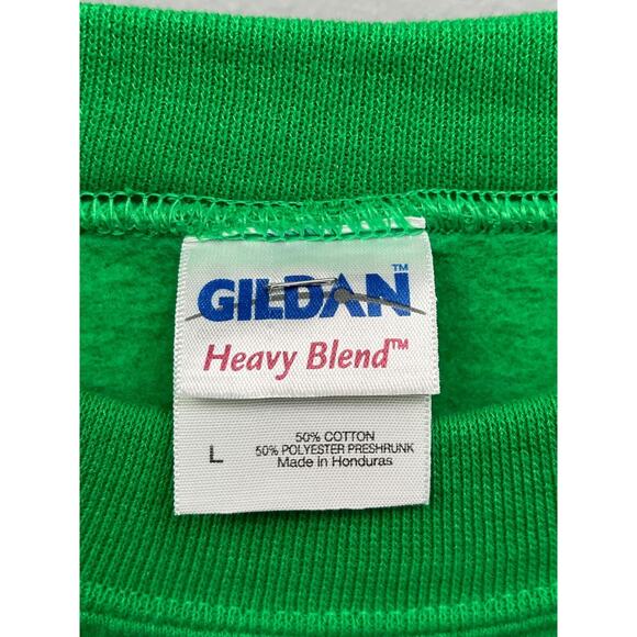 Gildan Sweatshirt Womens large green "Home for the Holidays" embroidered - Picture 4 of 5